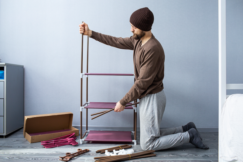 Disassemble large furniture pieces